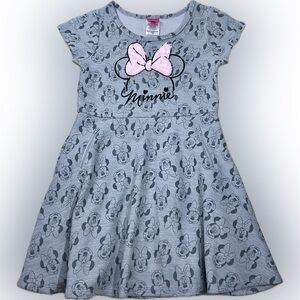 Disney Minnie Mouse Skater Dress Sz 7/8
